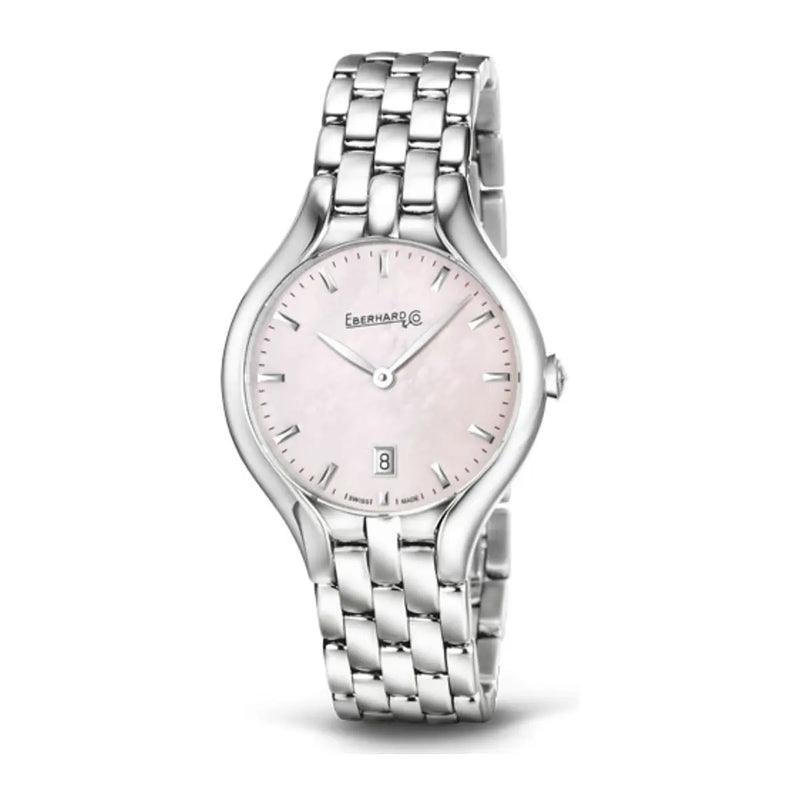 Eberhard & Co Orologio Donna Rêve quadrante madreperla rosa bracciale acciaio lucido design elegante 61009.03 CA