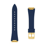 Frederique Constant Cinturino blu in gomma con dettaglio fibbia ad ardiglione color oro giallo FCR-NHN19.5X14-YGP