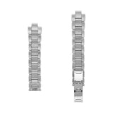 Frederique Constant Cinturino acciaio inossidabile dettaglio retro fibbia pieghevole e maglie FCB-1C3L-6