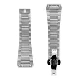 Frederique Constant cinturino acciaio inossidabile spazzolato, dettaglio retro con chiusura Stainless Steel FCB-391-4NH3L-6