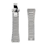 Frederique Constant Cinturino acciaio inossidabile retro maglie satinate e dettaglio scritta Stainless Steel sulla chiusura FCB-3NH3L-6