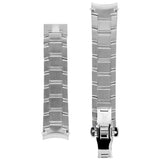 Frederique Constant cinturino acciaio inossidabile dettaglio retro fibbia pieghevole con bottoni a pressione FCB-5BH-Q