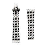 Frederique Constant Cinturino acciaio inossidabile vista frontale con incisione logo Frederique Constant FCB-P4HGB