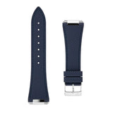Frederique Constant Cinturino gomma blu dettaglio superficie testurizzata e attacco rapido in acciaio FCR-NHDN25.5X18-SS
