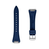 Frederique Constant Cinturino blu retro dettaglio misure 21.5/70 e 21.5/100 con fibbia acciaio FCR-NHN21.5X14-SS
