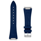 Frederique Constant Cinturino blu Accessori retro con scritta Frederique Constant Genève e fibbia acciaio FCR-NHN25.5X18-SS