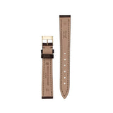Frederique Constant Cinturino dettaglio retro pelle beige con marchio Frederique Constant Genève FCS-DBR14X12 YGP