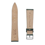 Frederique Constant Cinturino vista posteriore pelle naturale con logo impresso e scritta Crococalf Fait Main FCS-DGW22X18-SS