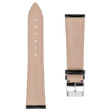 Frederique Constant Cinturino dettaglio retro fodera beige cuciture a vista e fibbia ad ardiglione acciaio FCS-B22X18 SS