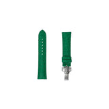 Frederique Constant Cinturino verde pelle vitello stampa alligatore con fibbia pieghevole acciaio FCS-GRA18X16 CREST SS