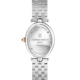 Frederique Constant Classics Art Deco Oval fondello inciso acciaio inossidabile con vetro zaffiro e chiusura a pressione FC-200MPW2V2B