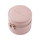 Frederique Constant custodia da viaggio in pelle rosa con zip dorata e logo impresso, accessorio orologio FC-200LBMC26B