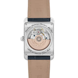 Frederique Constant Classics Carree Moonphase Automatic fondello vetro zaffiro con movimento automatico calibro FC-333 visibile FC-333N4C6