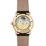 Frederique Constant Classics Heart Beat Moonphase Date fondello trasparente con movimento automatico FC-335, cassa oro giallo FC-335MC4P5