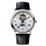 Frederique Constant Classics Heart Beat Moonphase Date quadrante argentato guilloché con apertura cuore e fasi lunari FC-335MC4P6