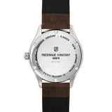 Frederique Constant Classics Index Automatic fondello inciso acciaio con vetro zaffiro e cinturino pelle marrone FC-303NS5B6