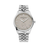 Frederique Constant Classics Index Small Seconds Automatic quadrante grigio grained bracciale acciaio FC-530CR3B6B