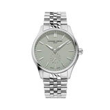 Frederique Constant Classics Index Small Seconds Automatic quadrante grigio grained bracciale acciaio FC-530GR3B6B