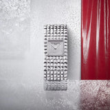 Frederique Constant Classics Manchette ambientazione orologio donna acciaio bracciale clou de paris quadrante diamanti FC-200PVD1MC6B