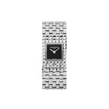 Frederique Constant Classics Manchette vista frontale quadrante nero onice lancette a bastoni acciaio FC-200ONB1MC6B