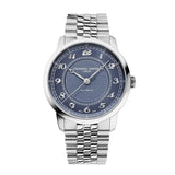 Frederique Constant Classics Premiere quadrante blu numeri arabi applicati e bracciale acciaio lucido satinato FC-301BL3B6B