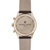Frederique Constant Classics Quartz Chronograph Triple Calendar fondello inciso cassa oro rosa cinturino pelle marrone FC-296SW5B4