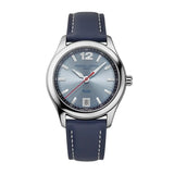 Frederique Constant Classics Vintage Rally Healey Automatic quadrante blu soleil cinturino pelle blu edizione limitata FC-303HLBN3B6