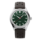 Frederique Constant Classics Vintage Rally Healey Automatic quadrante verde British Racing cinturino pelle marrone FC-301HGRS5B26