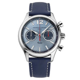 Frederique Constant Classics Vintage Rally Healey Chronograph Automatic quadrante blu sole cinturino pelle blu FC-397HLBN5B6