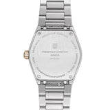 Frederique Constant Highlife Ladies Quartz fondello in acciaio con incisione logo e vetro zaffiro, corona oro rosa FC-240MPWD2NH22B