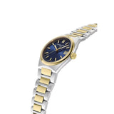 Frederique Constant Highlife Ladies Quartz vista laterale dettaglio corona e bracciale bicolore acciaio oro giallo FC-240N2NH3B