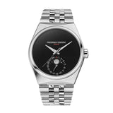 Frederique Constant Highlife Moonphase Date Manufacture quadrante nero con bracciale acciaio inossidabile cinque maglie FC-716ONB3NH6B