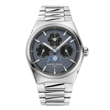 Frederique Constant Highlife Perpetual Calendar Manufacture quadrante grigio calendario perpetuo fasi lunari acciaio FC-775G4NH6B