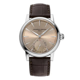 Frederique Constant Manufacture Classic Date quadrante grigio soleil indici applicati taglio diamante datario a ore 6 FC-706SAL3H6
