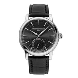 Frederique Constant Manufacture Classic Date quadrante nero soleil con cinturino alligatore nero e cassa acciaio FC-706B3H6
