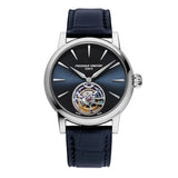 Frederique Constant Manufacture Classic Tourbillon quadrante blu raggi di sole con tourbillon a ore 6, cassa acciaio e cinturino alligatore blu FC-980N3H6