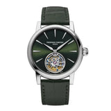 Frederique Constant Manufacture Classic Tourbillon 39mm quadrante verde raggi di sole indici applicati acciaio FC-980GR3H6