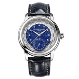 Frederique Constant Manufacture Classic Worldtimer quadrante lapis lazuli blu 24 fusi orari edizione limitata FC-718LA4H6