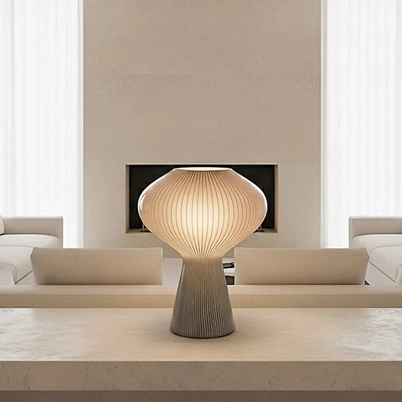 Lampada Venini Fungo Talpa/Lattimo 895.11 ambientato