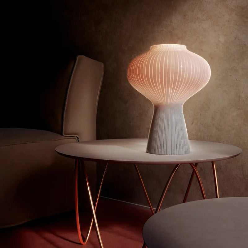 Lampada Venini Fungo Talpa/Lattimo 895.11 ambientato