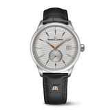 Maurice Lacroix 1975 Legacy quadrante argentato motivo Jura Waves indici dorati 4N cinturino pelle nero 756207-SS001-130-2
