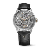 Maurice Lacroix 1975 Master Skeleton orologio scheletrato cassa acciaio cinturino pelle nera corona oro rosa 758108-S1S12-002-3