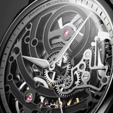 Maurice Lacroix 1975 Master Skeleton dettaglio quadrante scheletrato con ingranaggi, lancette e rubini a vista 758108-SS001-090-2