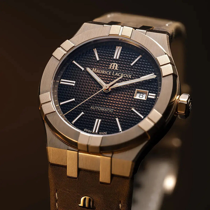 Orologio Maurice Lacroix Aikon Automatic Bronze Ed Limitata dettaglio quadrante