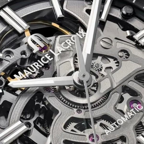 Maurice Lacroix Aikon Automatic Skeleton 39 mm dettaglio quadrante