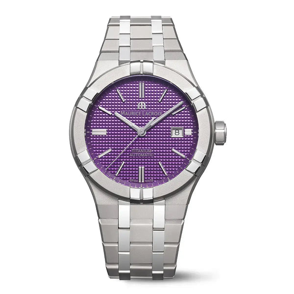 Orologio Maurice Lacroix Aikon Automatic Titanium Viola 42 mm