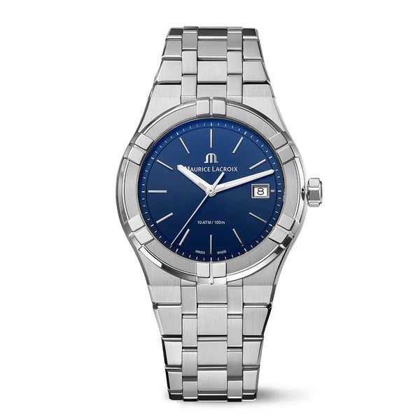 Orologio Maurice Lacroix Aikon Quartz Date 40mm Blu