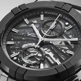 Maurice Lacroix Aikonic Automatic Chronograph Skeleton AC8018-SSL20-030-2 dettaglio quadrante