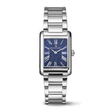 Maurice Lacroix Fiaba Square orologio donna quadrante blu guilloché numeri romani bracciale acciaio FA1205-SS002-410-1