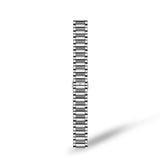 Maurice Lacroix Fiaba Square vista laterale bracciale acciaio con corona e logo inciso FA1205-SD502-110-1